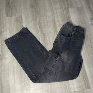 dark grey/black cargo jeans